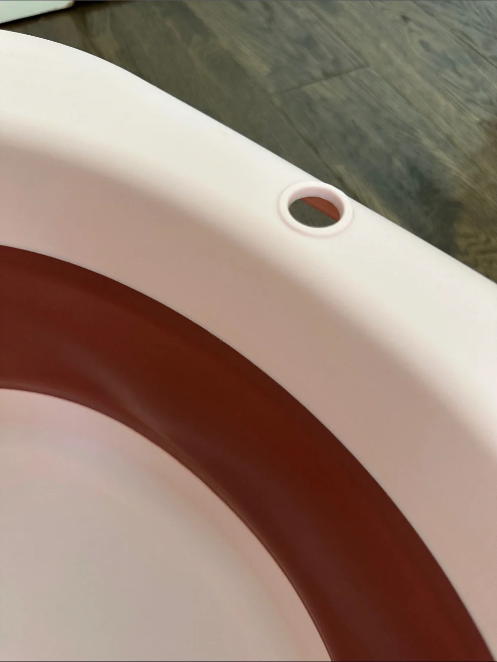 Pink Kids Bathtub with Maroon Insert - Cute Bath Tub for Toddlers